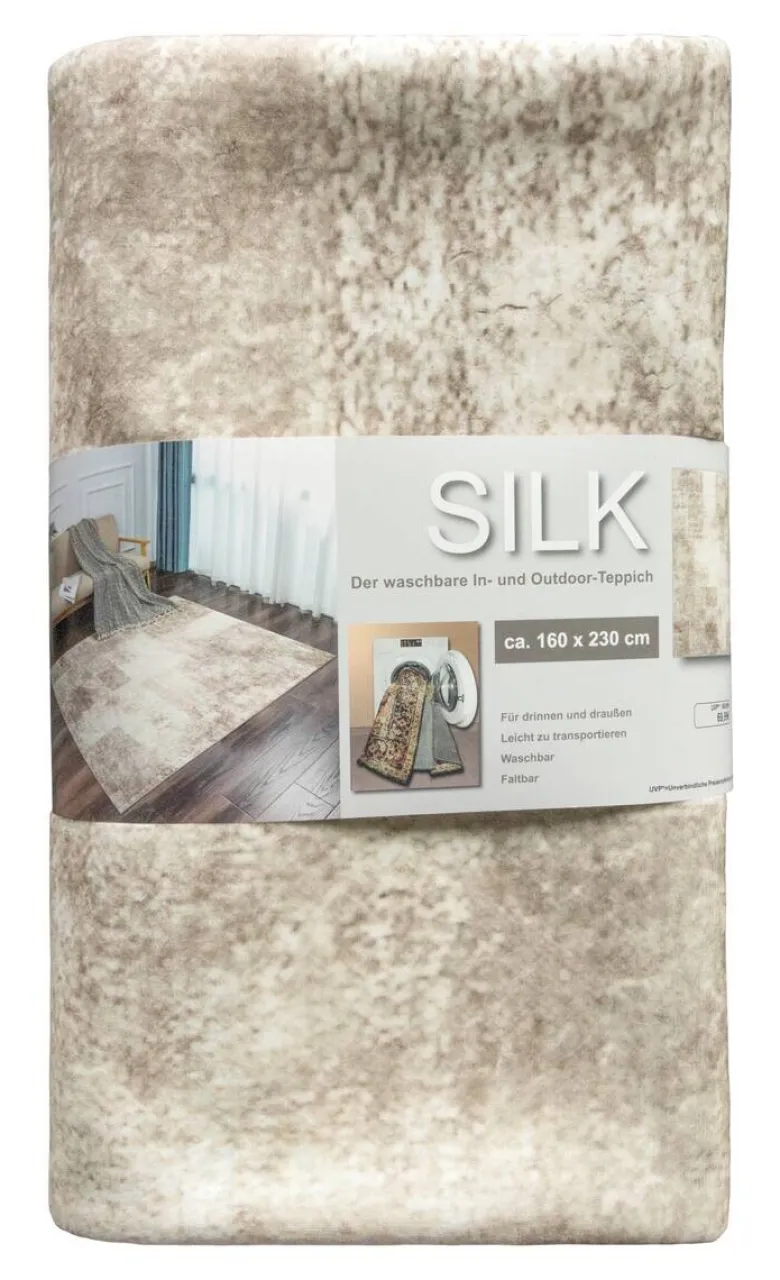 Teppich Silk beige B/L: ca. 120x160 cm