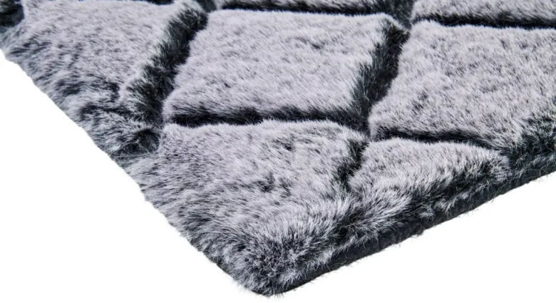 Teppich Vichy grau B/L: ca. 160x230 cm