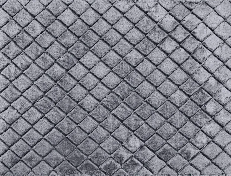Teppich Vichy grau B/L: ca. 160x230 cm
