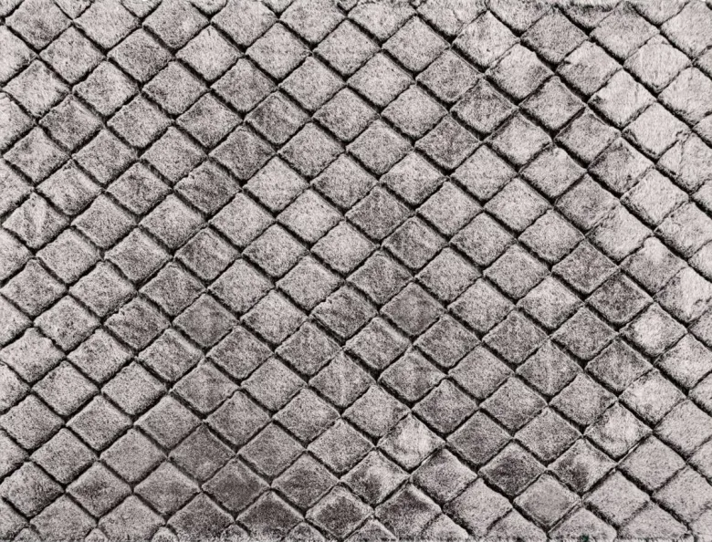 Teppich Vichy Silbergrau B/L: ca. 160x230 cm
