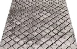 Teppich Vichy Silbergrau B/L: ca. 160x230 cm