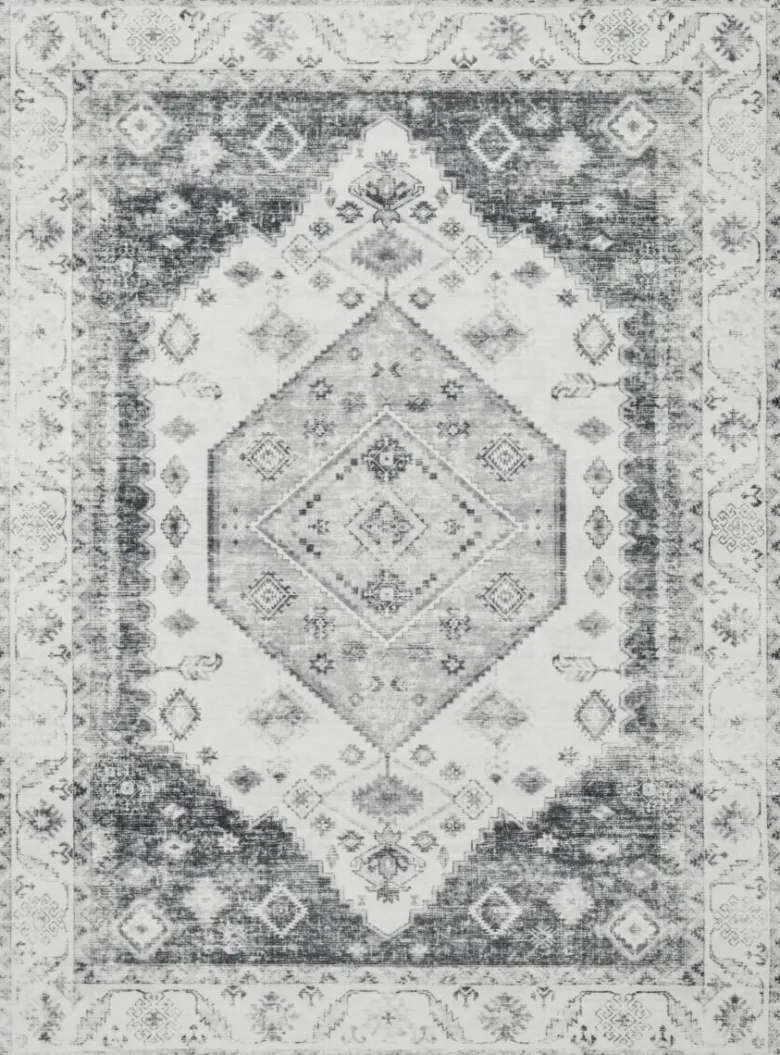 Teppich Vintage grau B/L: ca. 160x220 cm