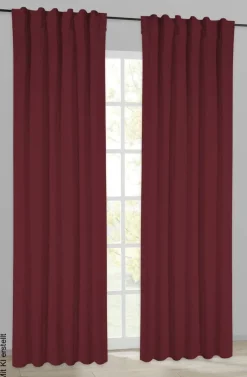 Thermovorhang Kiruna weinrot B/L: ca. 140x245 cm