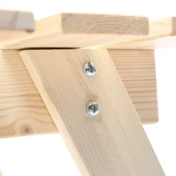 Timbela Kindersitzgarnitur M012 natur Holz B/H/L: ca. 60x50x81 cm