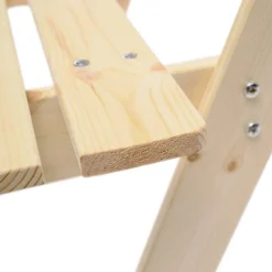 Timbela Kindersitzgarnitur M012 natur Holz B/H/L: ca. 60x50x81 cm