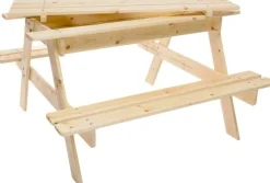 Timbela Kindersitzgarnitur M010 natur Holz B/H/L: ca. 90x50x90 cm