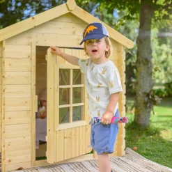 Timbela Kinderspielhaus M570M blau B/H/L: ca. 114x121x111 cm