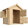 Timbela Kinderspielhaus M516 natur B/H/L: ca. 146x143x112 cm