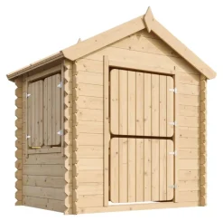 Timbela Kinderspielhaus M516 natur B/H/L: ca. 146x143x112 cm