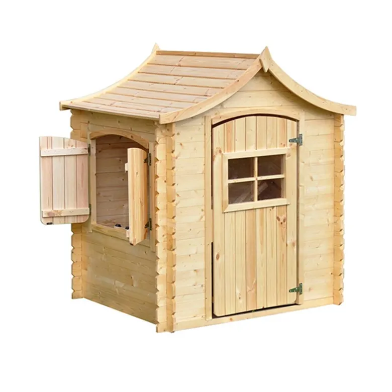 Timbela Kinderspielhaus M550 natur B/H/L: ca. 146x152x112 cm