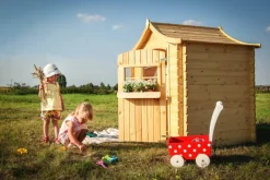 Timbela Kinderspielhaus M550 natur B/H/L: ca. 146x152x112 cm