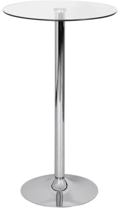 Tisch glasklar Glas B/H/T: ca. 60x105x60 cm