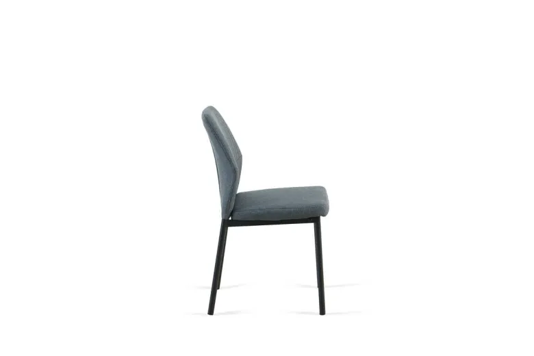 Tischgruppe Alicante schwarz anthrazit Webstoff B/H/T: ca. 120x75x70 cm
