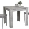 Tischgruppe duo grau Beton Optik B/H/T: ca. 80x75x80 cm