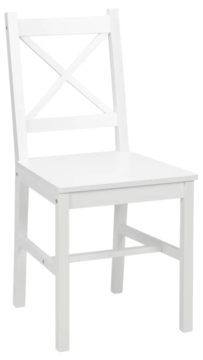 Tischgruppe Hanna weiß Holz B/H/T: ca. 118x73x75 cm