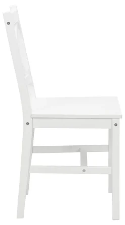 Tischgruppe Hanna weiß Holz B/H/T: ca. 118x73x75 cm