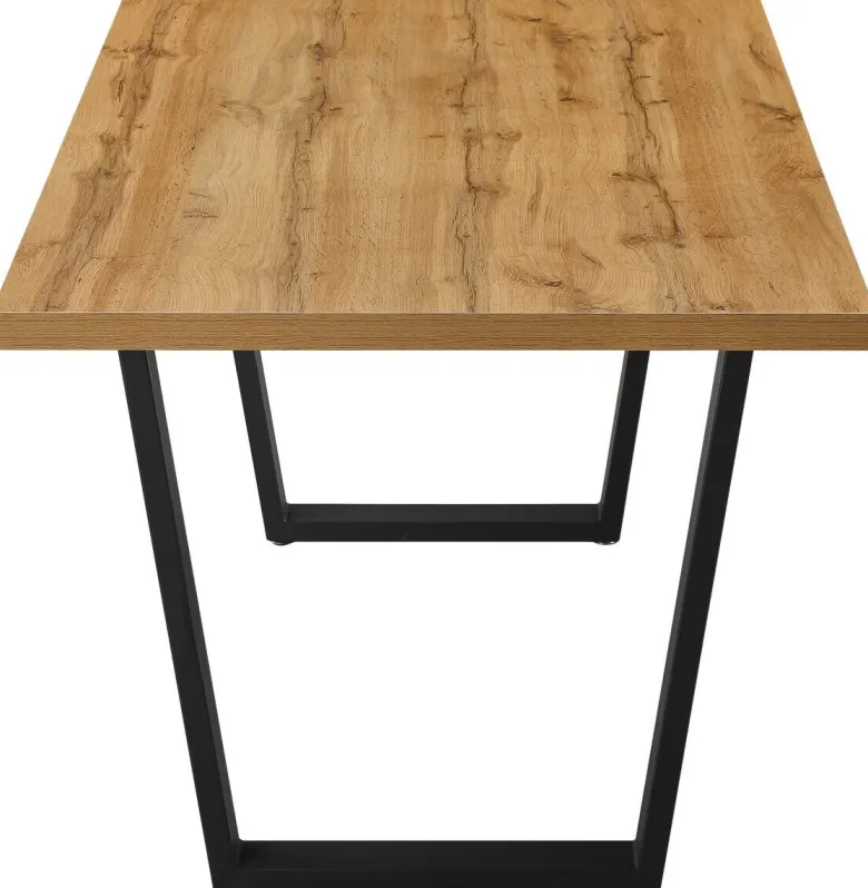 Tischgruppe Miami Eiche Nachbildung grau B/H/T: ca. 160x76x90 cm