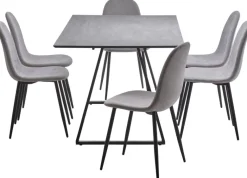 Tischgruppe Orlando Beton Optik grau B/H/T: ca. 160x75x90 cm