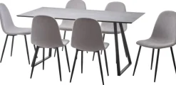 Tischgruppe Orlando Beton Optik grau B/H/T: ca. 160x75x90 cm