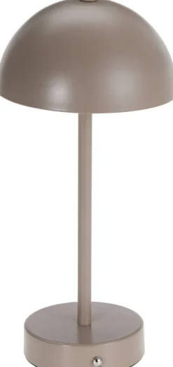 Tischleuchte taupe Metall H/D: ca. 31x14 cm