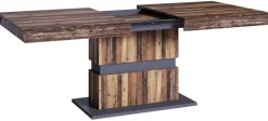 Tisch MATTHEW Eiche Old Wood Nachbildung anthrazit B/H/T: ca. 140x75x90 cm