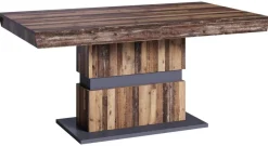 Tisch MATTHEW Eiche Old Wood Nachbildung anthrazit B/H/T: ca. 140x75x90 cm