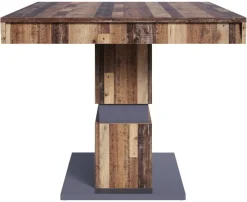 Tisch MATTHEW Eiche Old Wood Nachbildung anthrazit B/H/T: ca. 140x75x90 cm