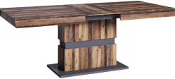 Tisch MATTHEW Eiche Old Wood Nachbildung anthrazit B/H/T: ca. 140x75x90 cm