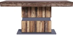 Tisch MATTHEW Eiche Old Wood Nachbildung anthrazit B/H/T: ca. 140x75x90 cm