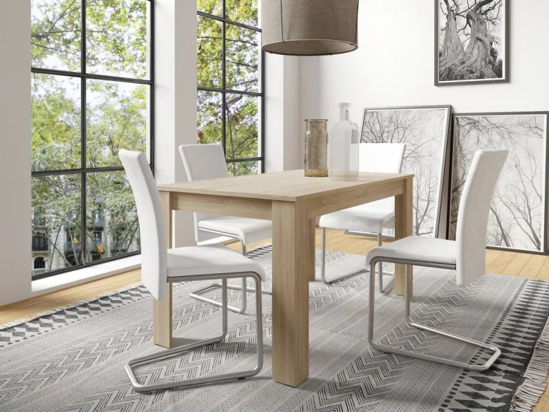 Tisch NEPAL Eiche Nachbildung B/H/T: ca. 140x75x80 cm