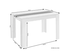 Tisch NORI Eiche Nachbildung B/H/T: ca. 140x75x80 cm