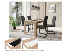 Tisch NORI Eiche Sonoma Nachbildung B/H/T: ca. 120x75x80 cm