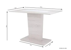 Tisch VIENNA Eiche Sonoma Nachbildung B/H/T: ca. 110x75x70 cm