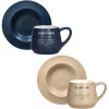 TOGNANA Espressotassenset beige Keramik 4 tlg.