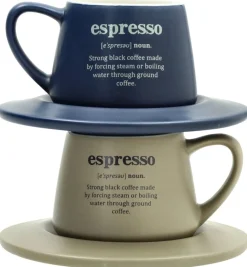 TOGNANA Espressotassenset beige Keramik 4 tlg.