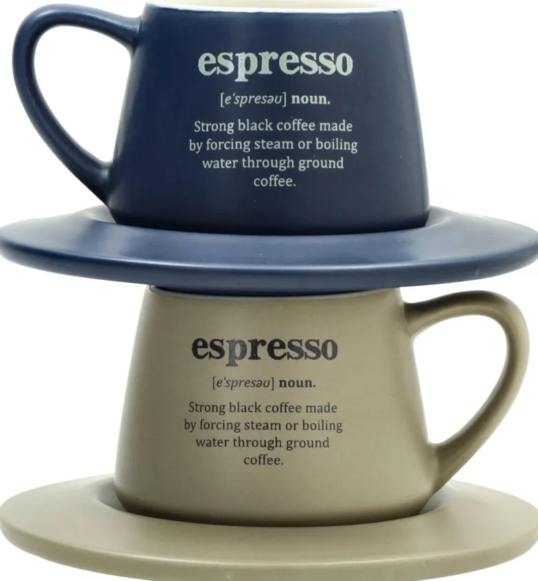 TOGNANA Espressotassenset beige Keramik 4 tlg.