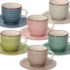 TOGNANA Kaffeebecherset Louise Urban Pastel multicolor Porzellan