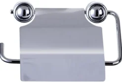 Toilettenpapierhalter silber Eisen B/H/L: ca. 15x13x3 cm