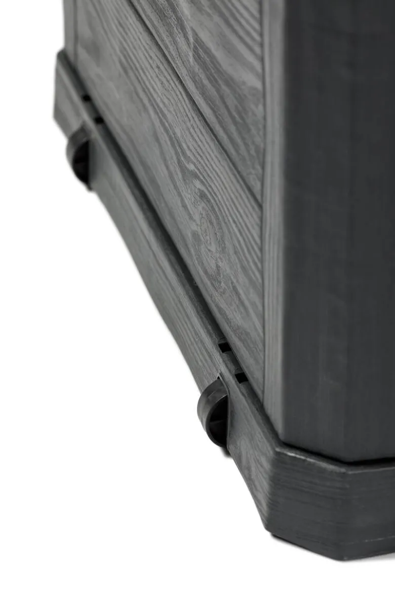 Toomax Aufbewahrungsbox Woodys 280 anthrazit Kunststoff B/H/T: ca. 118x56x45 cm