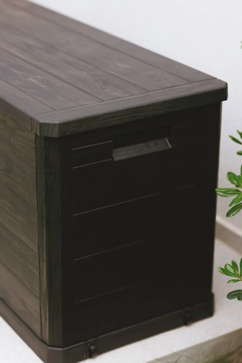 Toomax Aufbewahrungsbox Woodys 280 anthrazit Kunststoff B/H/T: ca. 118x56x45 cm