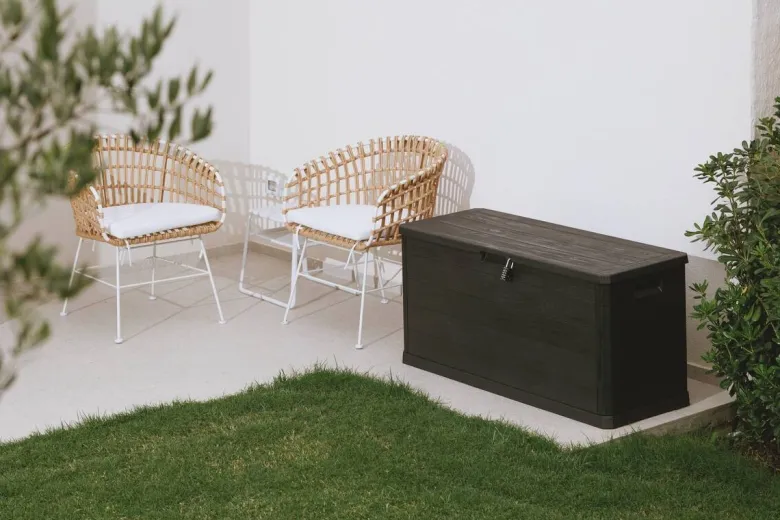 Toomax Aufbewahrungsbox Woodys 280 anthrazit Kunststoff B/H/T: ca. 118x56x45 cm