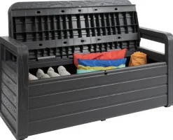 Toomax Gartenbank Foreverspring schwarz Kunststoff B/H/L: ca. 58x89x133 cm