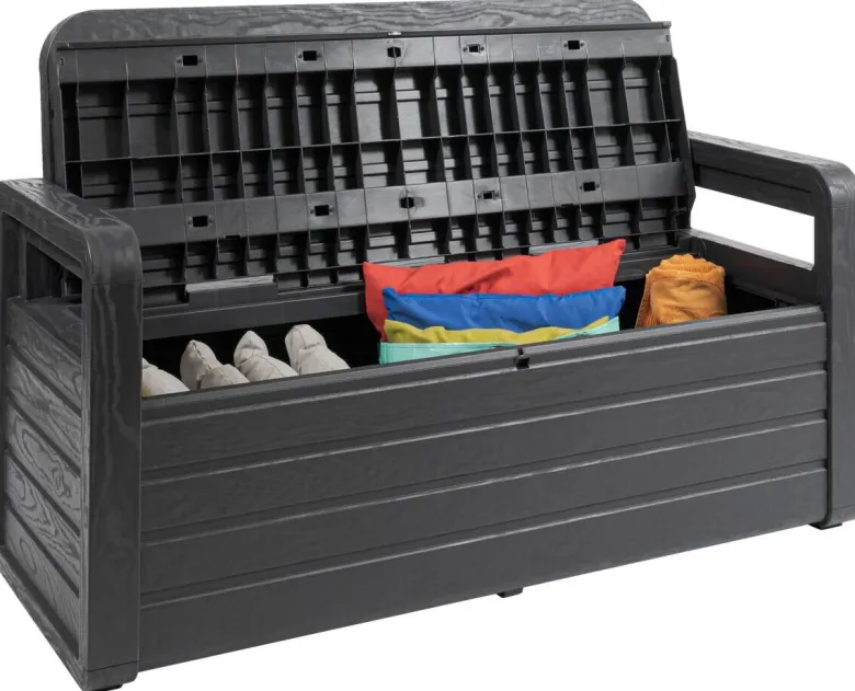 Toomax Gartenbank Foreverspring schwarz Kunststoff B/H/L: ca. 58x89x133 cm