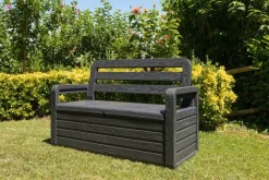 Toomax Gartenbank Foreverspring schwarz Kunststoff B/H/L: ca. 58x89x133 cm