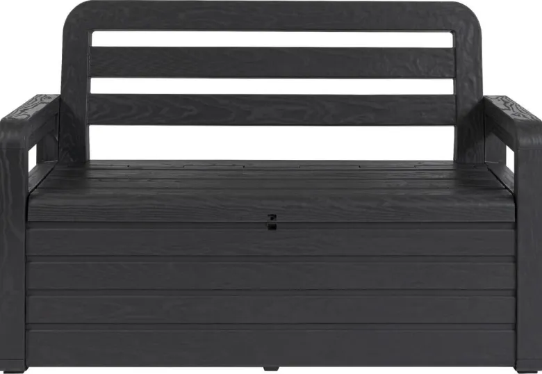 Toomax Gartenbank Foreverspring schwarz Kunststoff B/H/L: ca. 58x89x133 cm