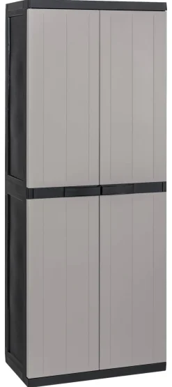 Toomax Kunststoffschrank grau B/H/T: ca. 64x165x37 cm
