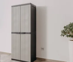 Toomax Kunststoffschrank grau B/H/T: ca. 64x165x37 cm
