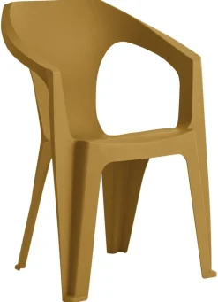 Toomax Stapelstuhl Marina ocker Kunststoff B/H/L: ca. 55x83x59 cm