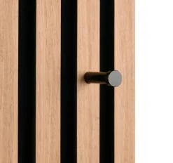 Türgarderobe Grace Eiche Artisan Nachbildung schwarz B/H/T: ca. 30x100x7 cm