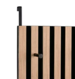 Türgarderobe Grace Eiche Artisan Nachbildung schwarz B/H/T: ca. 30x100x7 cm